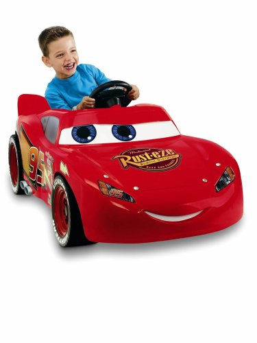 Childrens Toyshop  Toys : Fisher Price Lightning McQueen Power Wheels 12V battery operated car