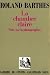 La Chambre claire : Note sur la photographie