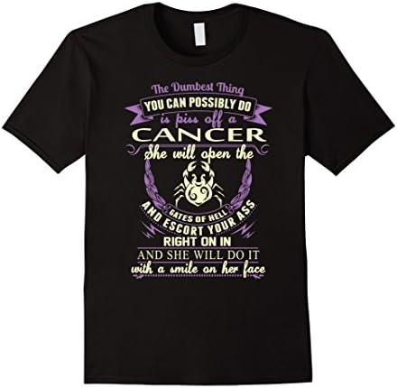 Men's The dumbest thing is piss off a Cancer XL Black