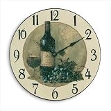 Wine and Grapes Wall Clock