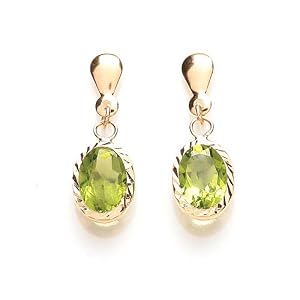 peridot earring