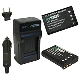 Wasabi Power Battery and Charger Kit for Casio NP-90, Exilim EX-FH100, EX-H10, EX-H15, EX-H20G