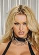 Leather Choker With 3 Chains (Black;One Size)