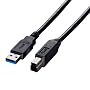 �o�b�t�@���[�R�N���T�v���C BUFFALO USB�P�[�u�� 3.0�Ή� A-TYPE:USB3.0-B-TYPE 1m �u���b�N BSUAB310BK
