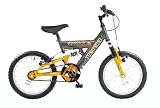 Townsend Venom Boys Dual Suspension Bike - Grey/Orange, 16 Inch