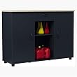 Work Bench In Steel Gray & Maple Finish By Ameriwood Furniture