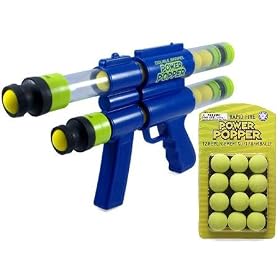 Double Barrel Power Popper with Extra Refill Pack of Ammo!