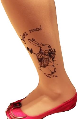 Wingler New Tattoo Stocking Girl's Sexy Pantyhose Fashion Ladies Tights-a(20D,A24