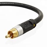 Mediabridge Ultra Series - Dual Shielded Digital Audio Video Cable - RCA to RCA Gold Plated Pro Grade Connectors (6 Feet)