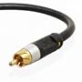 Mediabridge Ultra Series - Dual Shielded Digital Audio Video Cable - RCA to RCA Gold Plated Pro Grade Connectors (6 Feet)