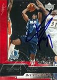 Jason Terry autographed Basketball Card (Dallas Mavericks) 2005 Upper Deck #17