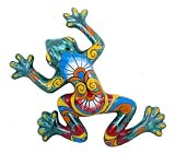 Medium Multi-Color Mexican Talavera Frog