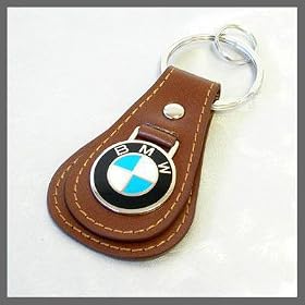 BMW Tear Drop attorney Ring Fob - Brown