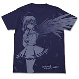 俺たちに翼はない 玉泉日和子オールプリントTシャツ ネイビー サイズ:XL