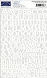 Karen Foster Design Scrapbook Headline Alphabet Stickers, White, 1 sheet