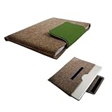 OLIVE WITH GRAY TRIM LAPTOP SLEEVE FOR 15 INCH LAPTOP