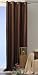 Bild: Thermo Gardine �bergardine ca 140x245 cm braun Vorhang �se blickdicht