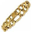 Yellow Gold Figaro Link Men''s Bracelet
