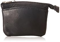 David King & Co. Zip Coin Purse Small, Black, One Size
