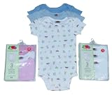 Fruit of the Loom 3-Pack Short Sleeve Bodysuits