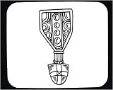 Decorated Mouse Pad with "black and white", symbol, honor, Europe, emblem, valor, Denmark, award, recognition, medal