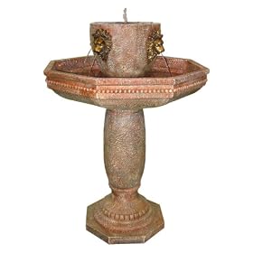 Smart Solar 34404RM1 Milano Lion Head Estate Fountain with Solar on Demand by 