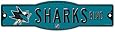 NHL San Jose Sharks 27864010 Street/Zone Sign, 4.5" x 17"