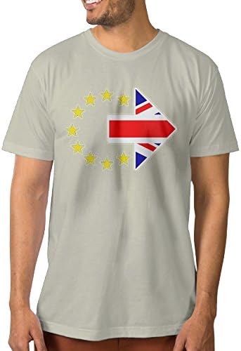 KFE-Custom UK Out EU Brexit Design Make Your Own Men's Tshirt S Natural