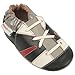 Momo Baby Infant/Toddler Stripe Sneaker Soft Sole Leather Shoes