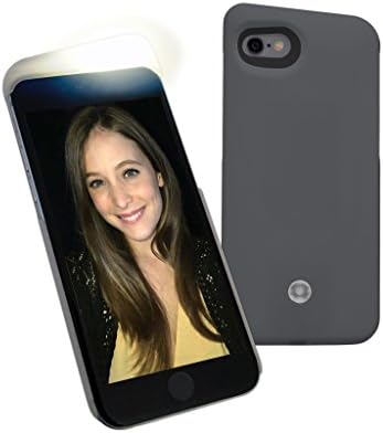 LELIGHT- The First Slim Iphone 6/6s Case with an Adjustable Front Led Light - Jet Gray