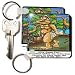 Londons Times Famous People Places Books Cartoons - BIGFOOT AND HIS RESUME - Key Chains