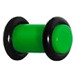 14 Gauge Leaf Green Acrylic Plug