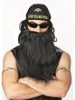 Manly Costume Biker Beard and Moustache (Headwrap Not Included)