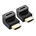 UGREEN 2 Pack HDMI Adapter Right Angle 270 Degree Gold Plated HDMI Male to Female Connector Supports 3D 4K 1080P HDMI Extender for TV Stick, Roku Stick, Chromecast, Xbox, PS4, PS3, Nintendo Switch