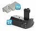 Batteriegriff inkl. & 2 Akku f�r Canon EOS 450D, 500D, 1000D wie der BG-E5 (wie Original-Qualit�t) f�r LP-E5 *** Doppel Akku-Power (wie LP-E5)