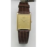 Seiko Watches- Seiko Thin Calf Skin Leather Strap Mens Watch by Seiko