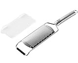 Culina&reg; Hand-held Fine Spice Grater 12.5". Stainless Steel. Professional-Grade Tool