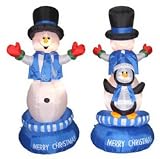 Chrisha Creations, Ltd. 64' Rot Snowman/Penguin 90499 Christmas Outdoor Figures Inflatable