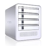 ICY DOCY MB561US-4S - 4 Bay 3.5 SATA to USB & eSATA Removable Aluminum Hard Drive enclosure with 80 x 80mm Detachable Fan - Pearl White