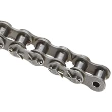 Morse 60C 10FT Standard Roller Chain, ANSI 60, Cottered, 1 Strand, Steel, 3/4" Pitch, 0.468" Roller Diamter, 1/2" Roller Width, 138000lbs Average Tensile Strength, 10ft Length