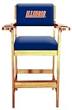 Illinois Fighting Illini Single Spectator Chair - Cherry Finish