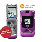 Motorola V3i GSM Unlocked Cellular Phone,US VERSION/US WaRRANTY, Purple/Chrome
