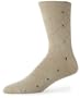 IZOD Men's 3-Pack Diamond Overplaid Sock, Tan, One  size