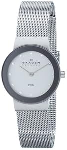 Skagen Women 358SSSD Silver Dial Mesh Bracelet Watch