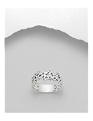 Flower Ring In 92.5 Sterling Silver