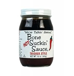Bone Suckin' Sauce Hot and Thicker Style Barbecue Sauce