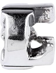 SilveRado (tm) SRM048 Sterling Silver Letter L Bead / Charm