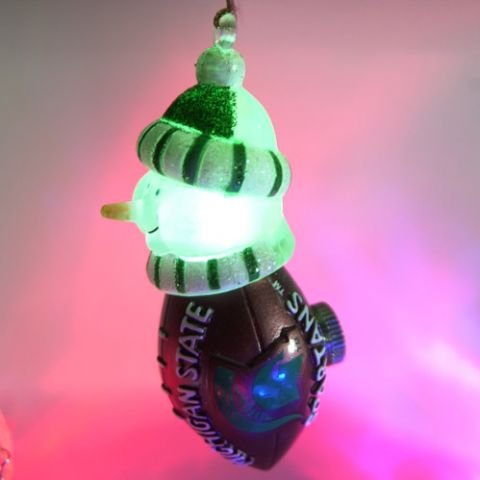Michigan State Spartans 3 All-Star Light Up Snowmen - NCAA College Athletics