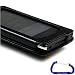 Premium Black Microsoft Zune HD 16 / 32 Faux Leather Case with Free Carabiner Key Chain