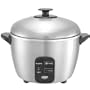 Sunpentown SC-886 3-Cup Stainless-Steel Rice Cooker and Steamer